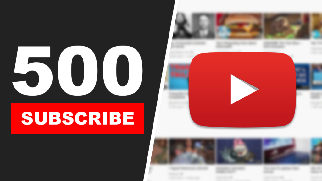 What happens with 500 subscribers on YouTube?