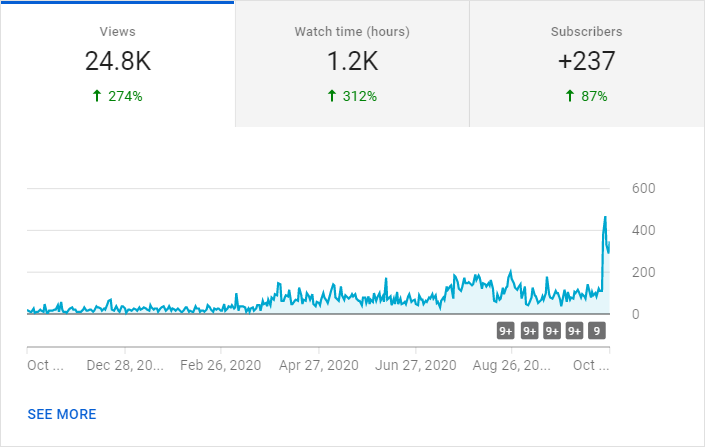 How I Went From 0 to 70k Subscribers on  in 1 Year – And How Much