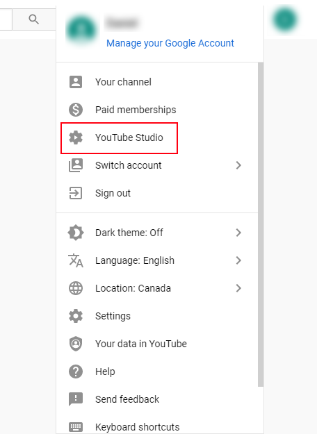 How to login  account in yt studio