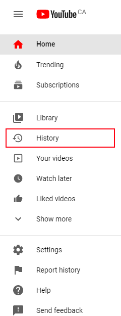 View your youtube online comment history