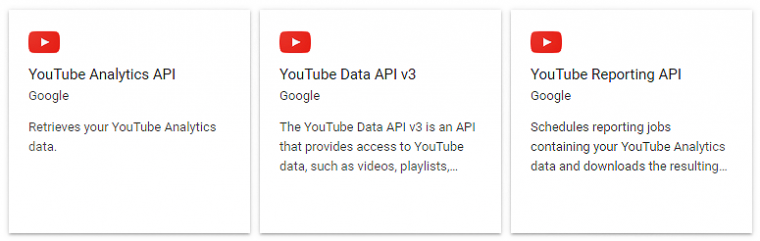 Videos,  Data API